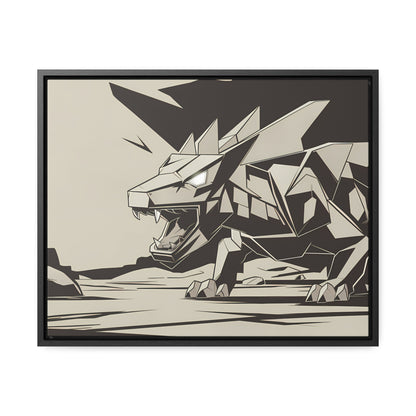 Raging Stone Guardian - Gallery Canvas Wraps, Horizontal Frame