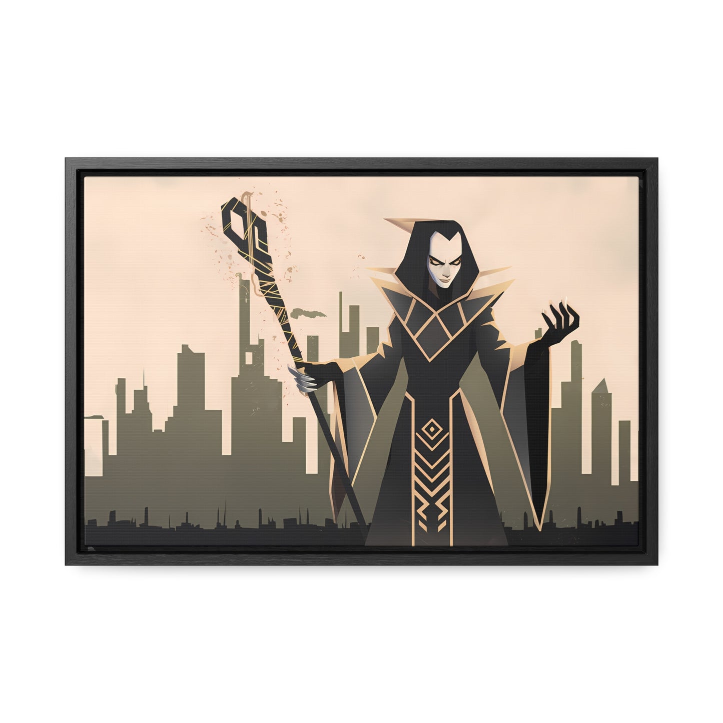 Shadow Sovereign of the Forsaken City - Gallery Canvas Wraps, Horizontal Frame