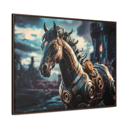 The Mechanical Steed of Dystopia - Gallery Canvas Wraps, Horizontal Frame