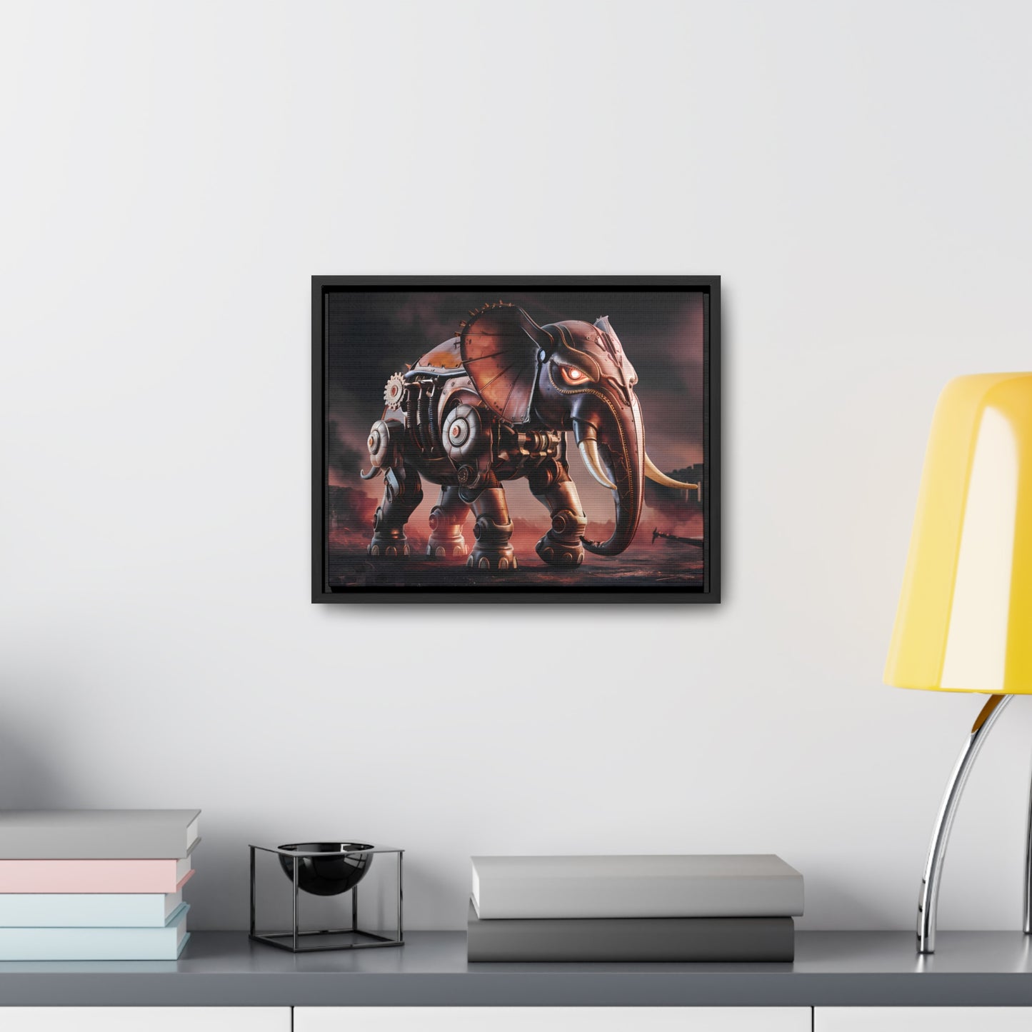 "Mechanized Titan of the Wasteland" - Gallery Canvas Wraps, Horizontal Frame