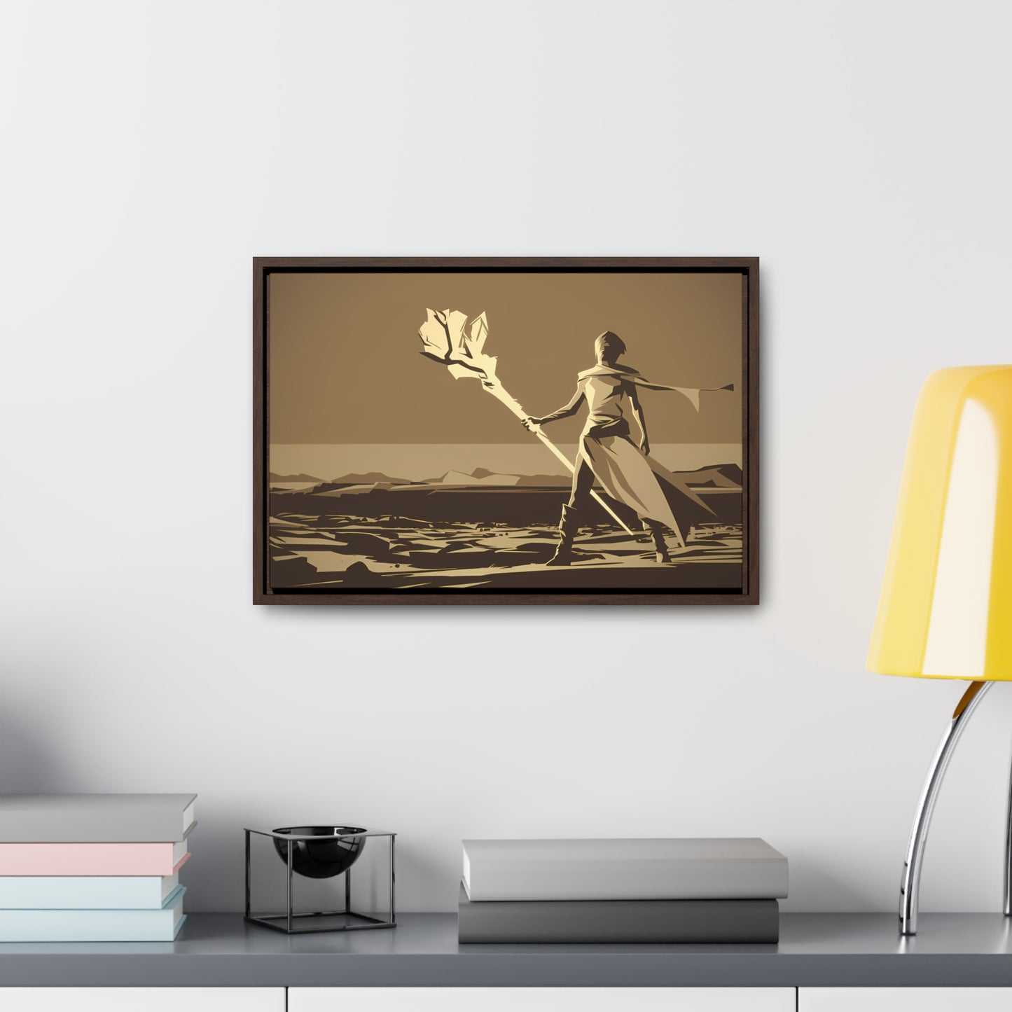 Wanderer of the Desolate Lands - Gallery Canvas Wraps, Horizontal Frame