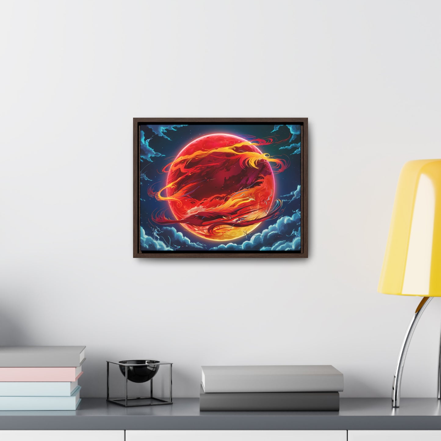 Eclipse of the Eternal Phoenix - Gallery Canvas Wraps, Horizontal Frame