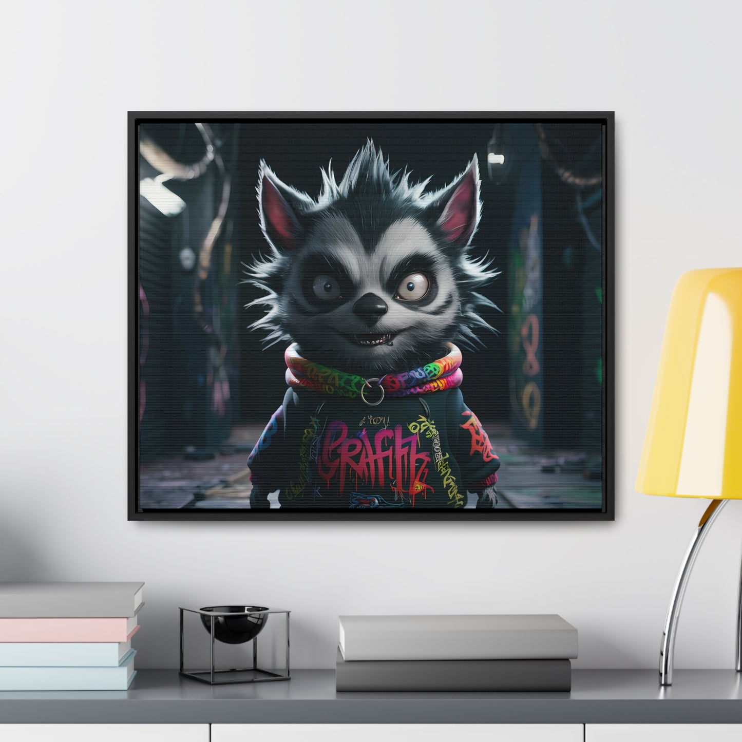 Urban Graffiti Rebel - Gallery Canvas Wraps, Horizontal Frame