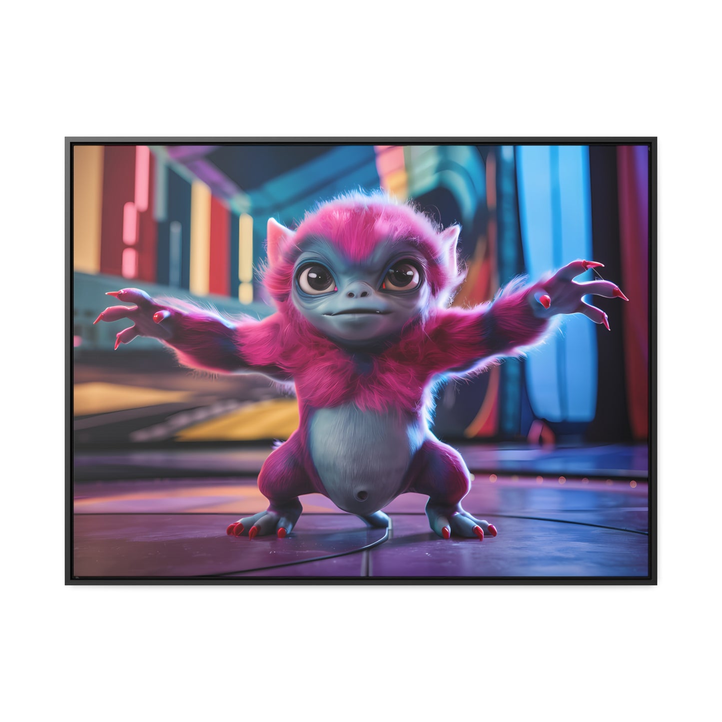 Cosmic Critter on the Dance Floor - Gallery Canvas Wraps, Horizontal Frame