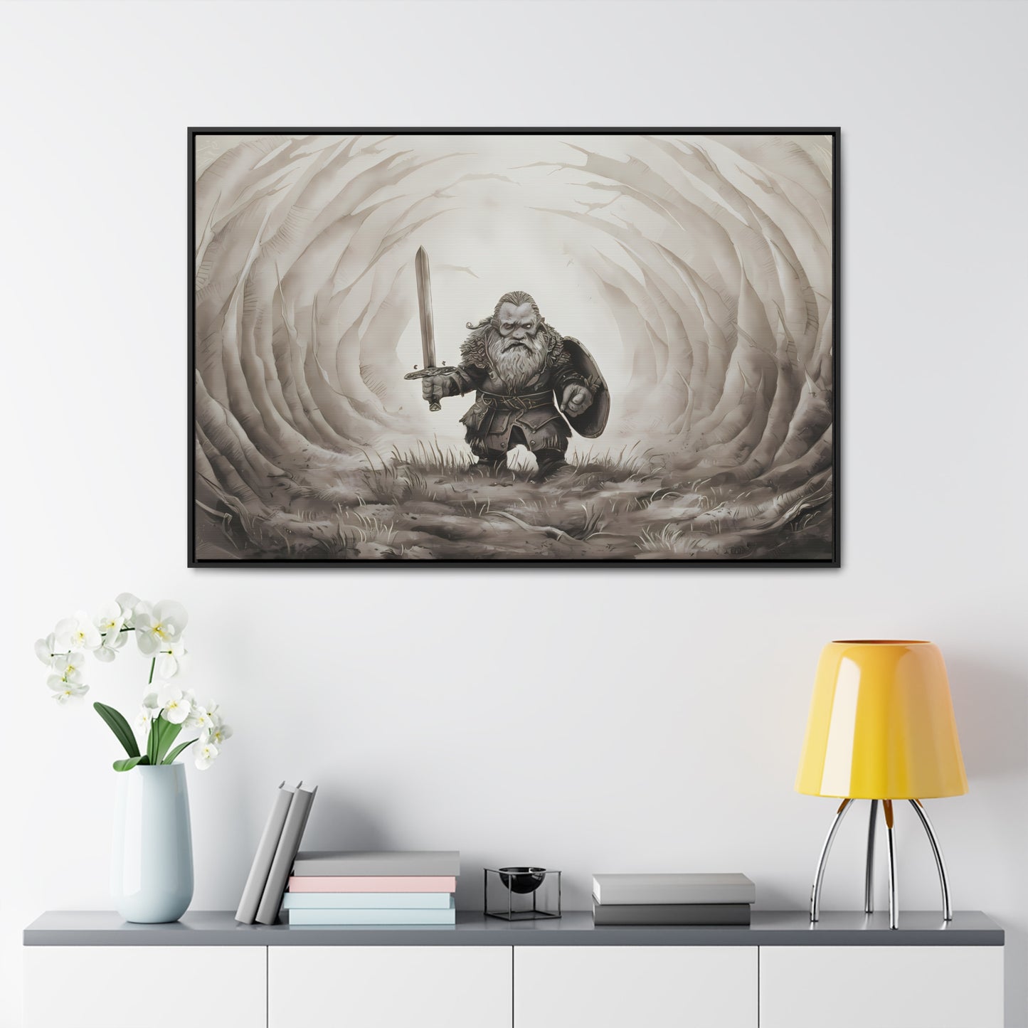 Defender of the Hollowed Path - Gallery Canvas Wraps, Horizontal Frame