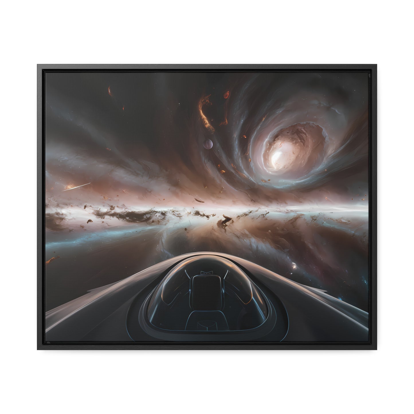 Journey Through the Celestial Abyss - Gallery Canvas Wraps, Horizontal Frame