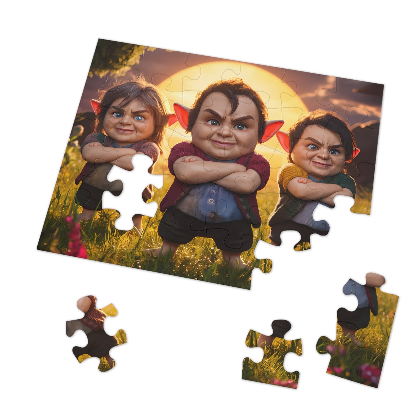 A Gang of "Gnomes" - Jigsaw Puzzle (30, 110, 252, 500,1000-Piece)