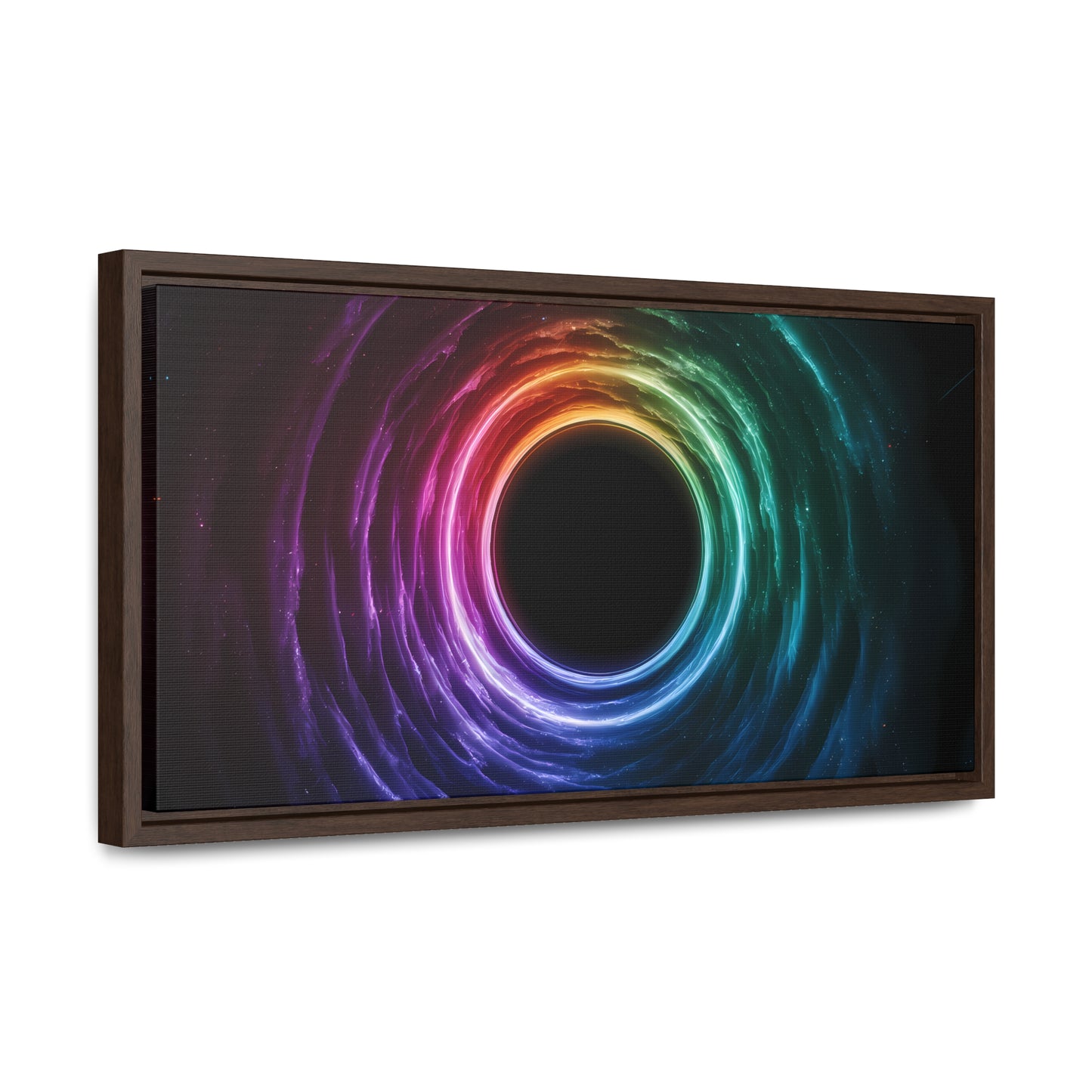 Cosmic Vortex of Light - Gallery Canvas Wraps, Horizontal Frame