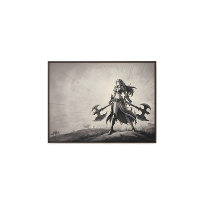 Warrior of the Twilight Plains - Gallery Canvas Wraps, Horizontal Frame