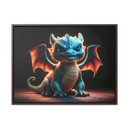 Fierce Baby Dragon Guardian - Gallery Canvas Wraps, Horizontal Frame