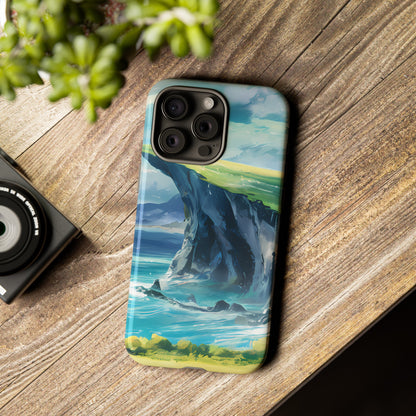 Anime Cliff by the Sea - Smartphone Tough Cases