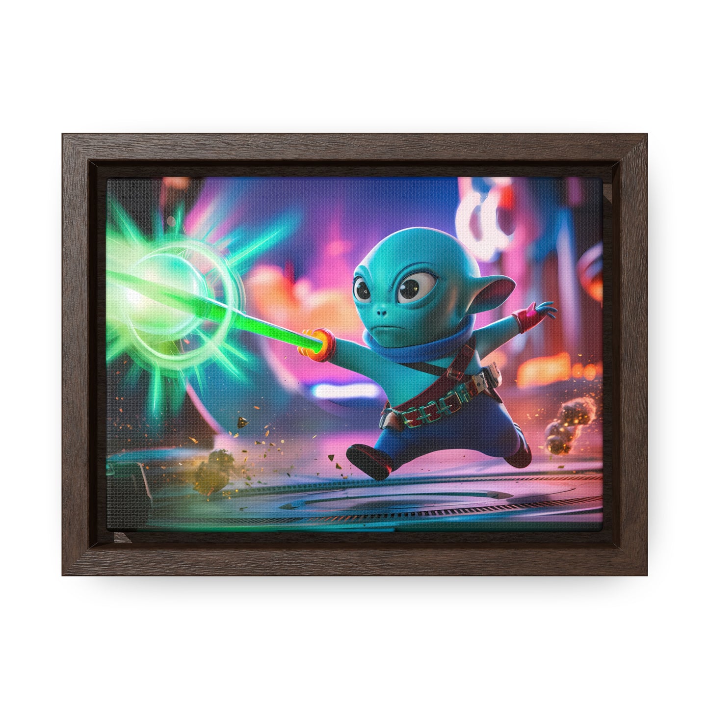 Galactic Defender - Gallery Canvas Wraps, Horizontal Frame