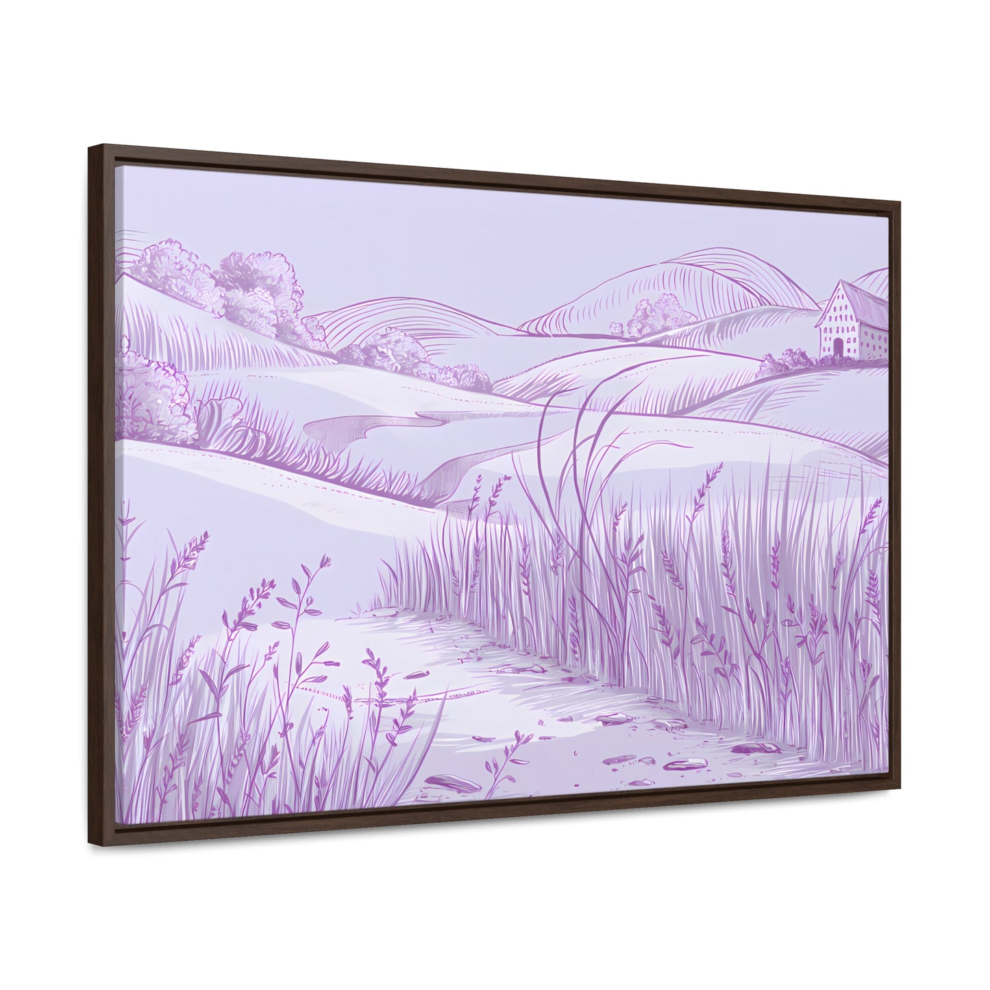 Whispers of the Lavender Hills - Gallery Canvas Wraps, Horizontal Frame