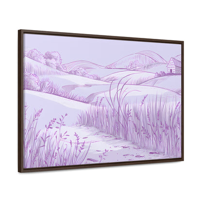 Whispers of the Lavender Hills - Gallery Canvas Wraps, Horizontal Frame