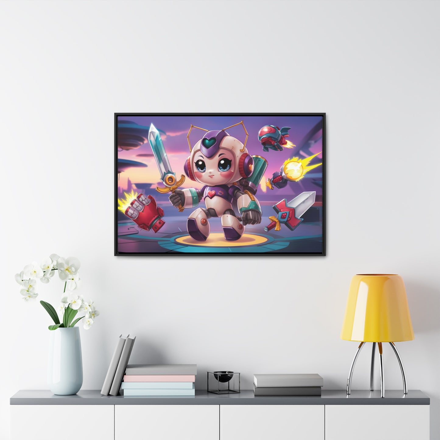 Battle Bot Hero - Gallery Canvas Wraps, Horizontal Frame