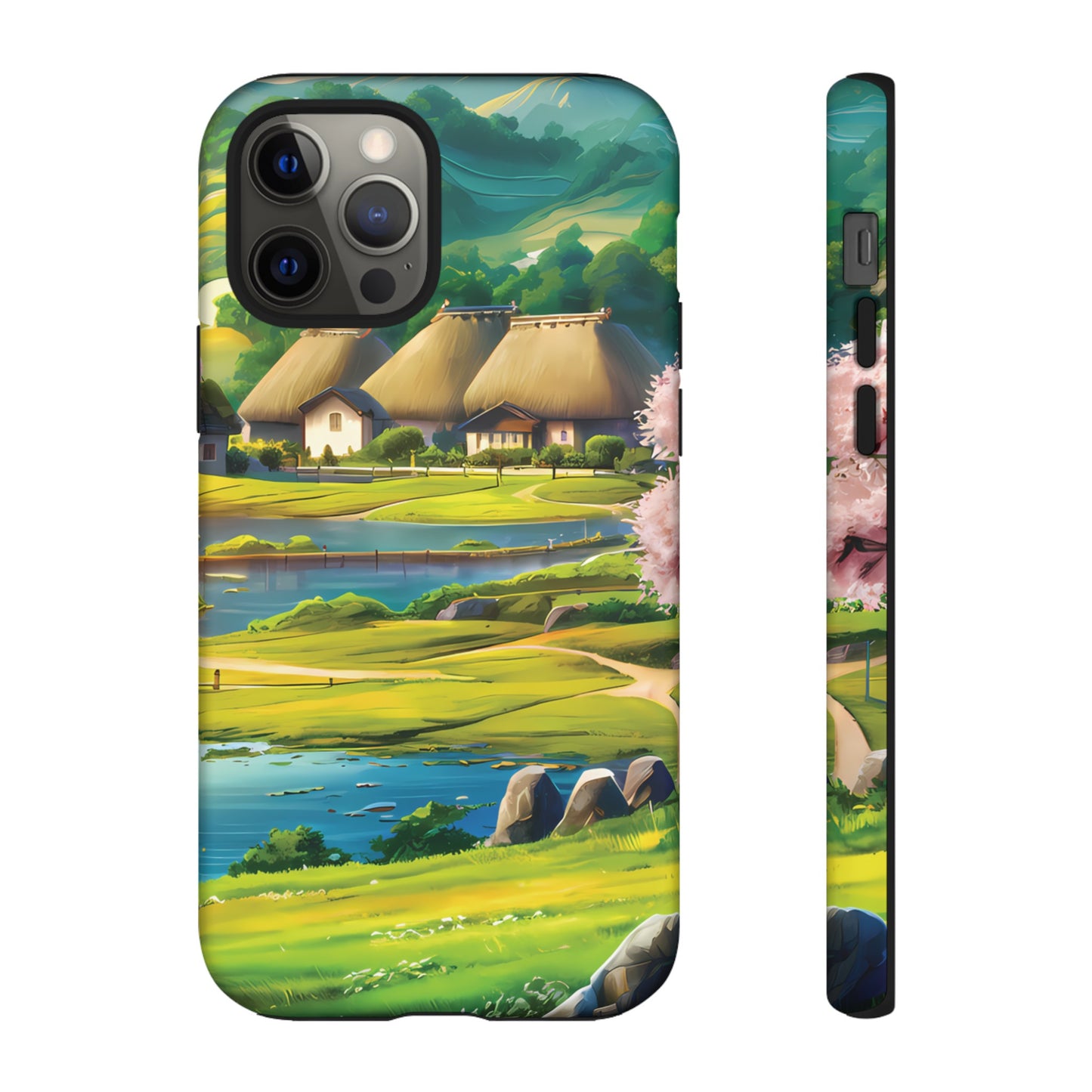 Idyllic Anime Village - Smartphone Tough Cases