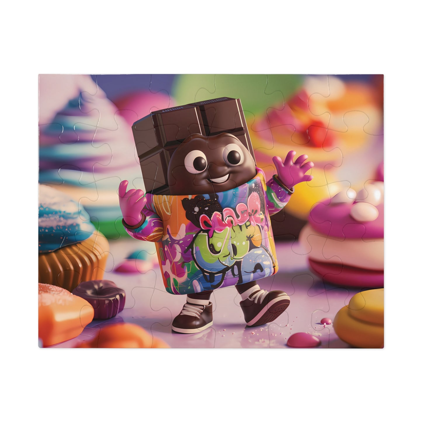 Happy Chocolate Bar - Jigsaw Puzzle (30, 110, 252, 500,1000-Piece)