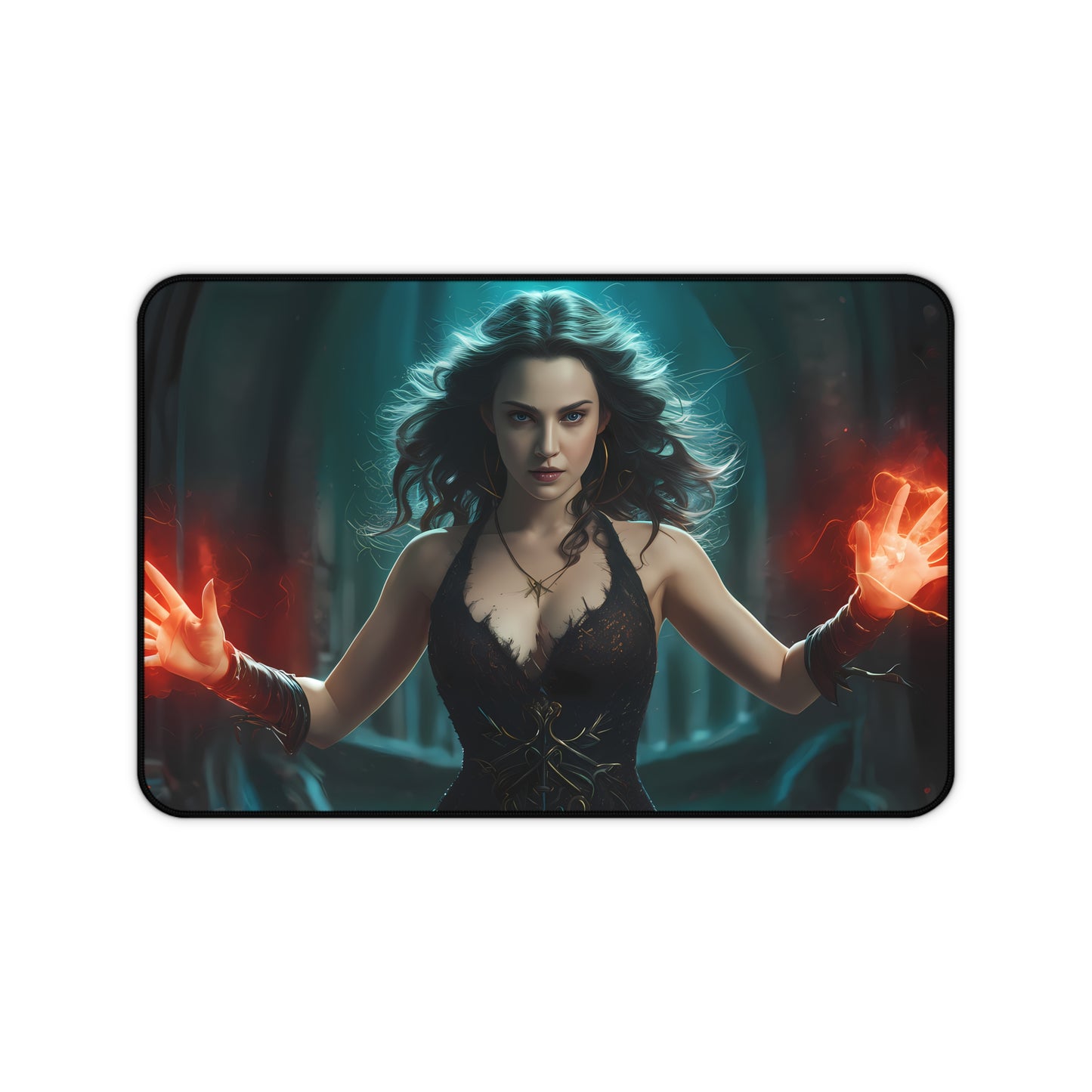 Sorceress of the Fiery Arcane - Desk Mat