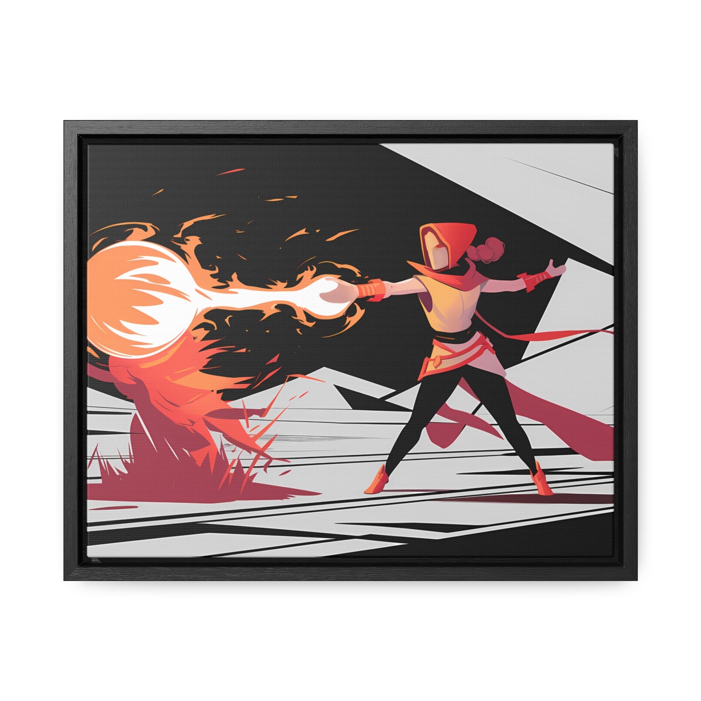 Conjuring the Firestorm - Gallery Canvas Wraps, Horizontal Frame