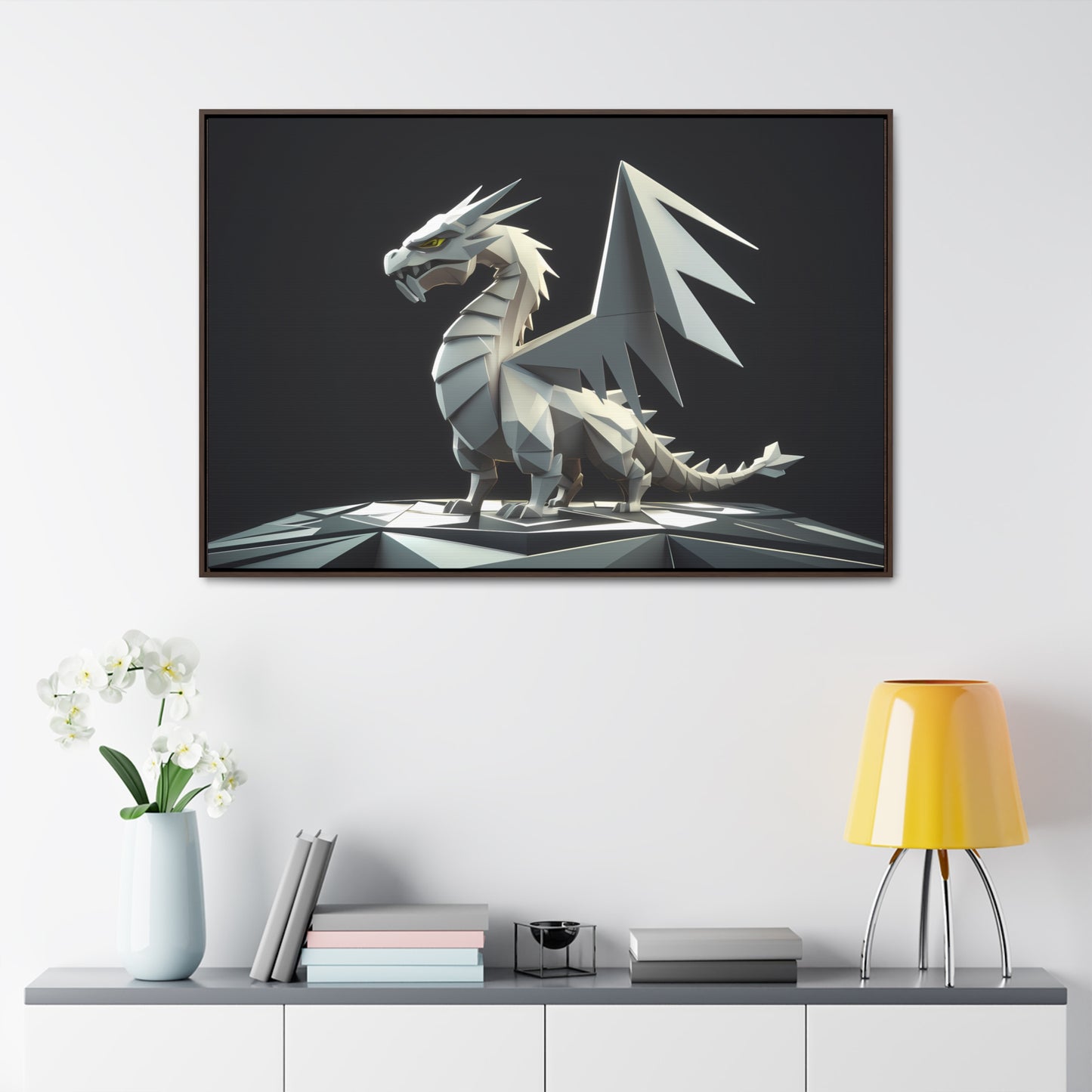 The Silver Sentinel - Gallery Canvas Wraps, Horizontal Frame