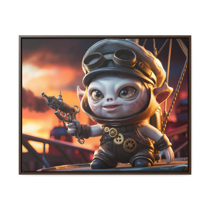 Steampunk Goblin Commander at Dusk - Gallery Canvas Wraps, Horizontal Frame