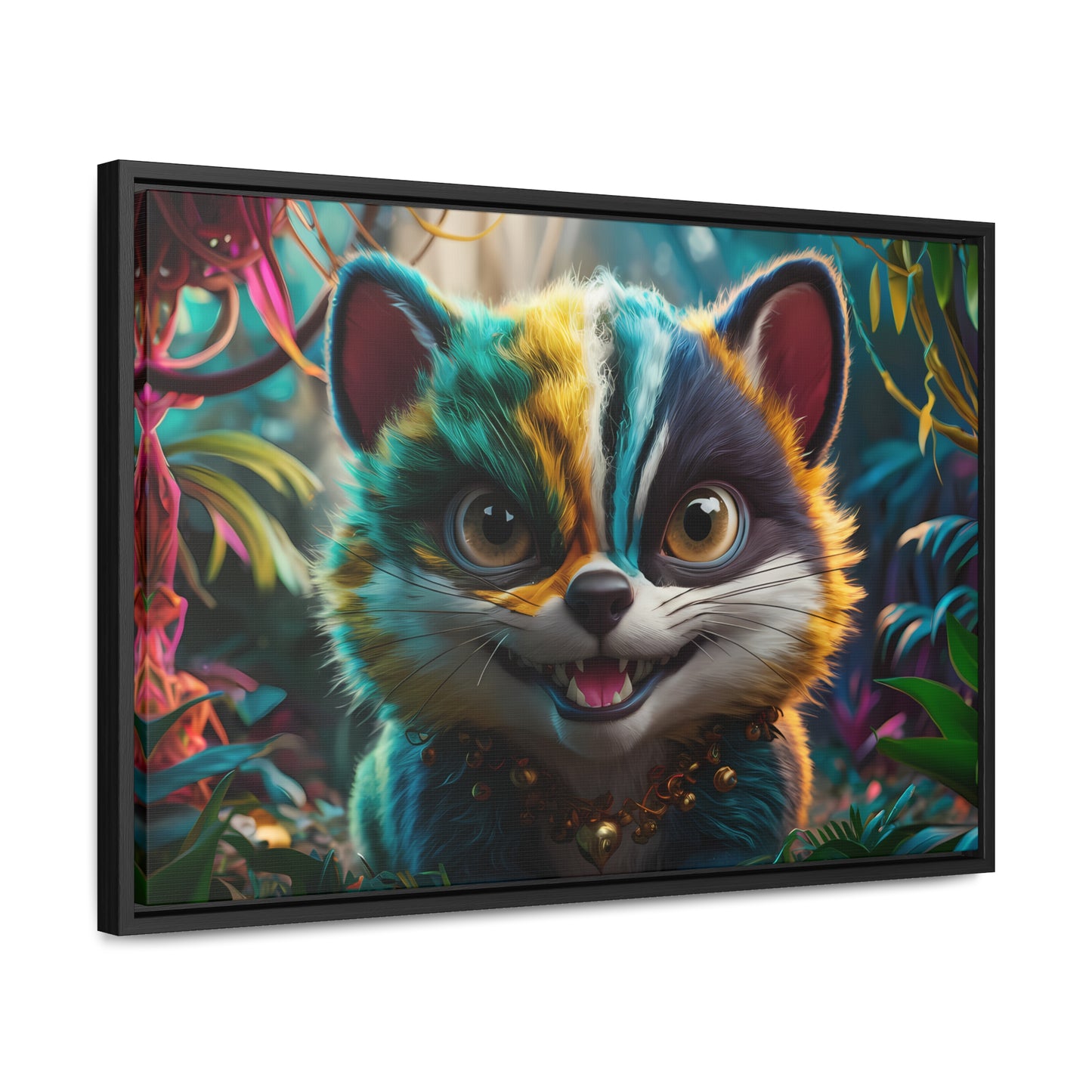 Jungle Mischief - Gallery Canvas Wraps, Horizontal Frame