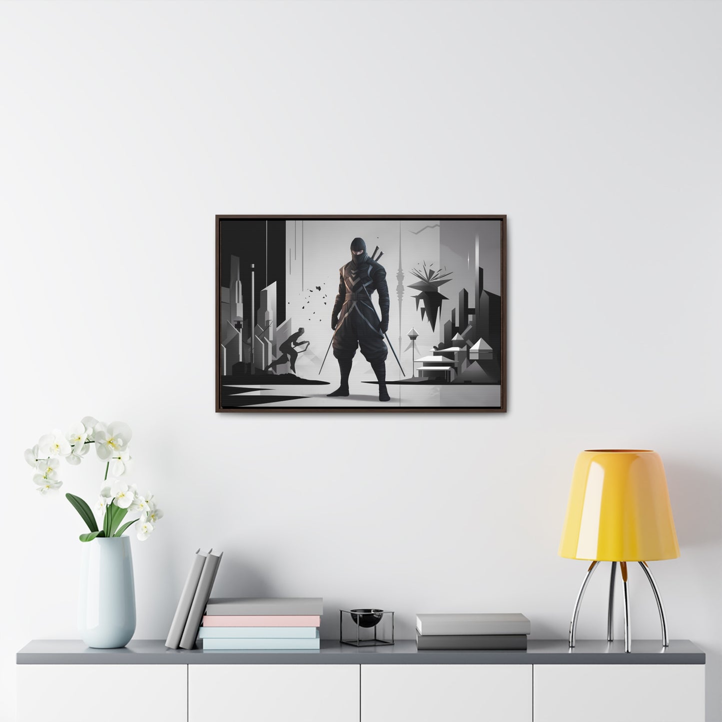 Shadowblade: The Silent Protector - Gallery Canvas Wraps, Horizontal Frame