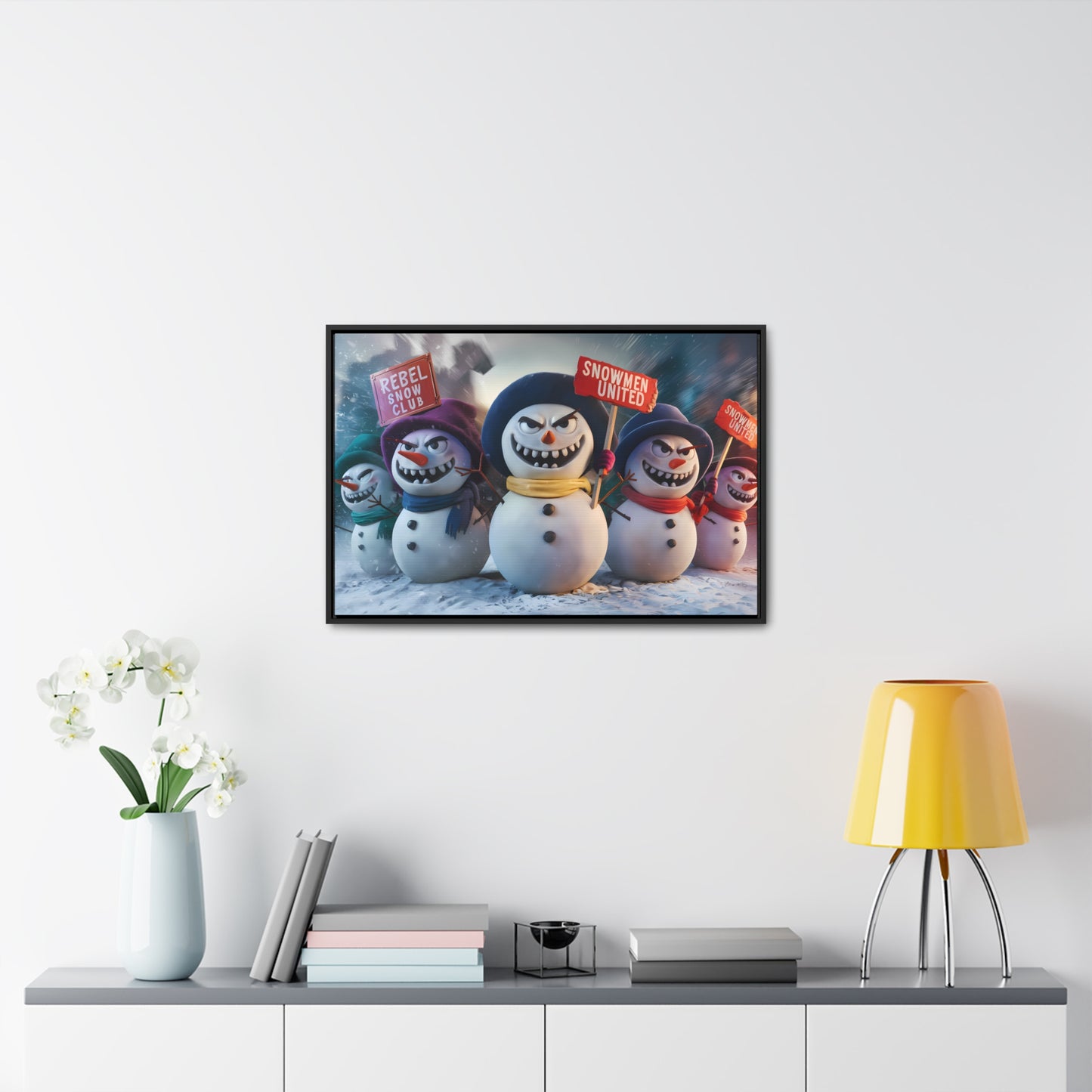 Frosty Revolt - Gallery Canvas Wraps, Horizontal Frame