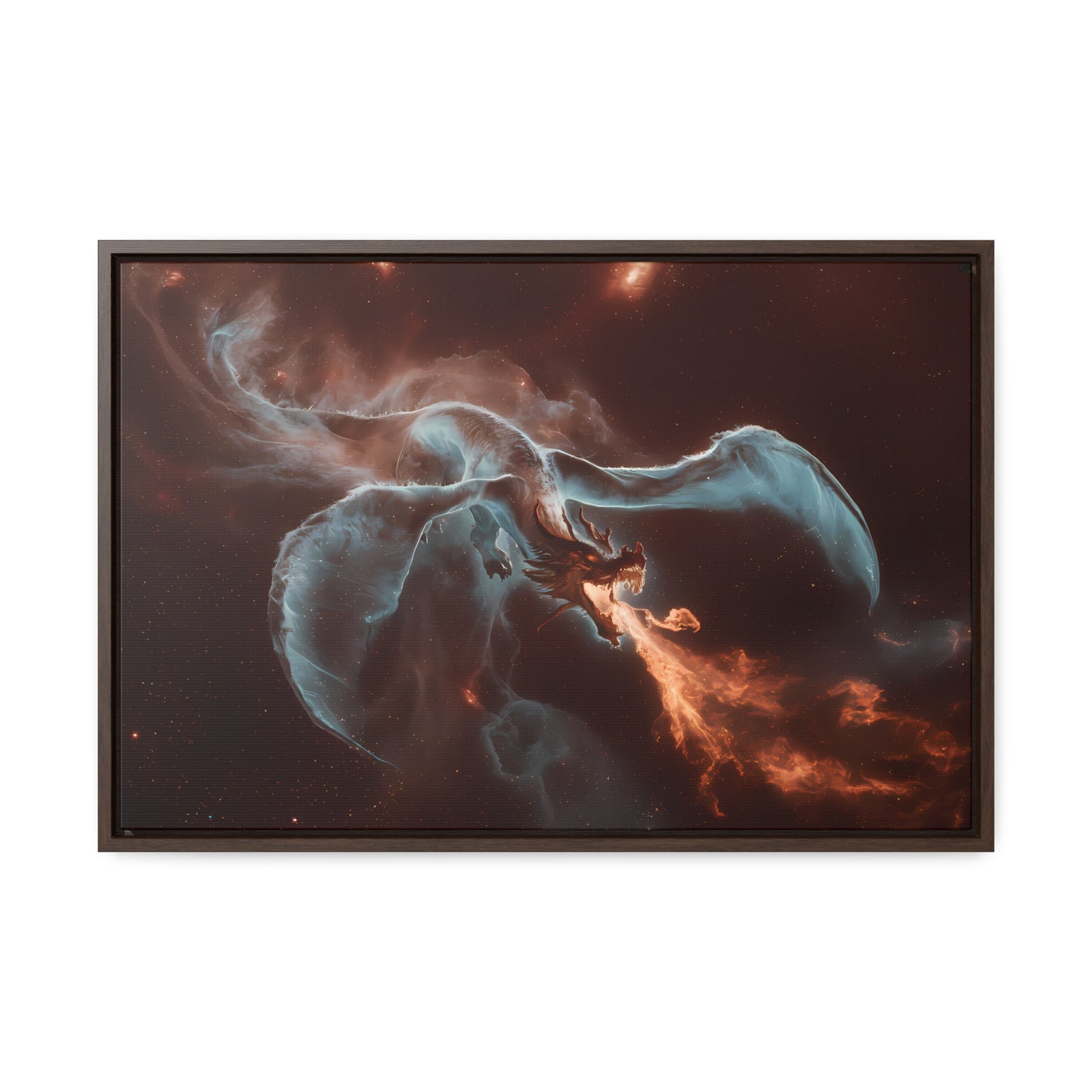 Celestial Inferno Dragon - Gallery Canvas Wraps, Horizontal Frame