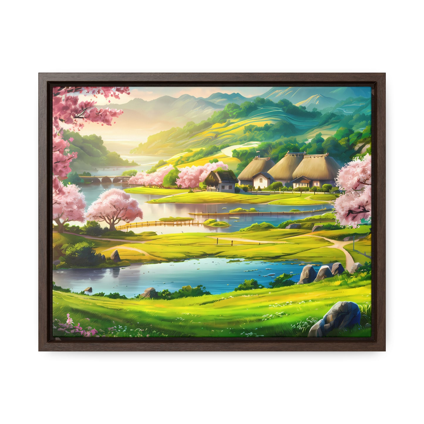 Serenity in Spring Meadows - Gallery Canvas Wraps, Horizontal Frame