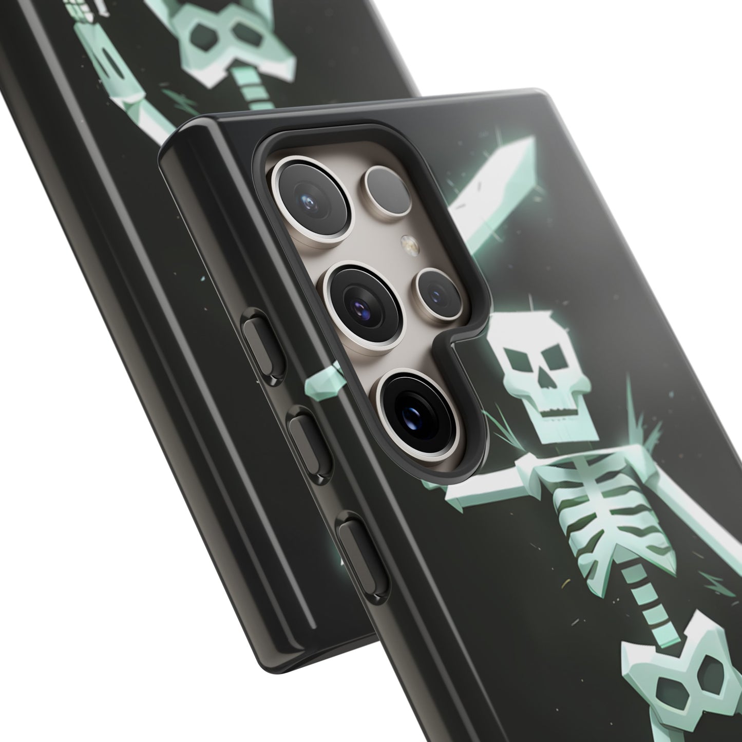 Geometric Skeleton Swordsman - Smartphone Tough Cases