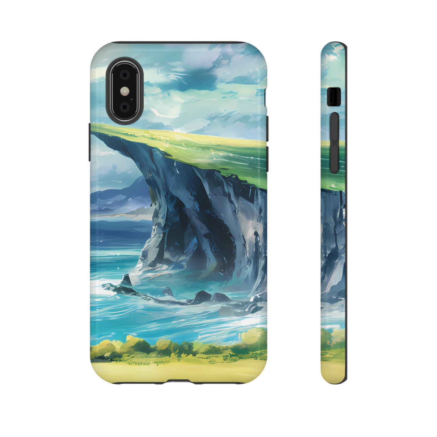 Anime Cliff by the Sea - Smartphone Tough Cases