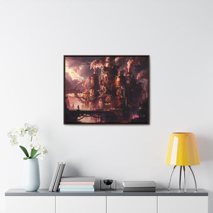 Industrial Twilight - Gallery Canvas Wraps, Horizontal Frame