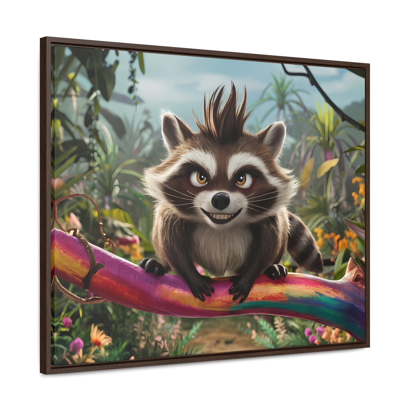 Jungle Mischief - Gallery Canvas Wraps, Horizontal Frame