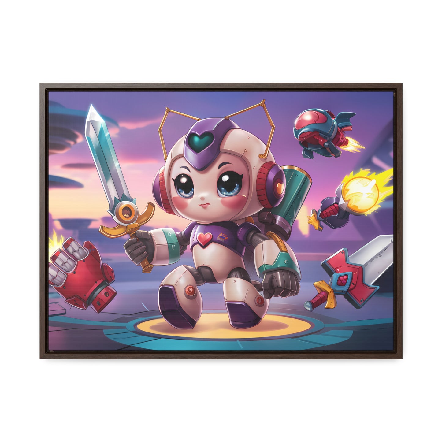 Battle Bot Hero - Gallery Canvas Wraps, Horizontal Frame