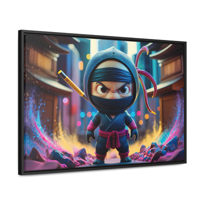 Tiny Ninja, Big Attitude - Gallery Canvas Wraps, Horizontal Frame