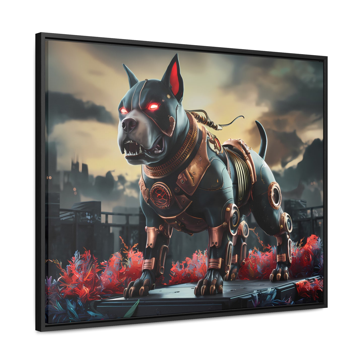 Cyberhound Sentinel - Gallery Canvas Wraps, Horizontal Frame