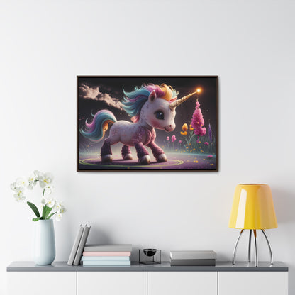 "Twilight Spark of the Enchanted Meadow" - Gallery Canvas Wraps, Horizontal Frame