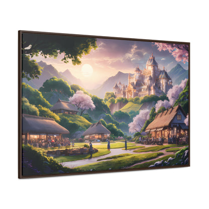 "Whispers of the Twilight Kingdom" - Gallery Canvas Wraps, Horizontal Frame