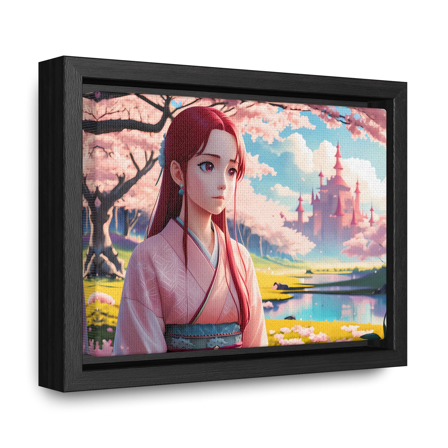 "Whispers of Spring in the Enchanted Realm" - Gallery Canvas Wraps, Horizontal Frame