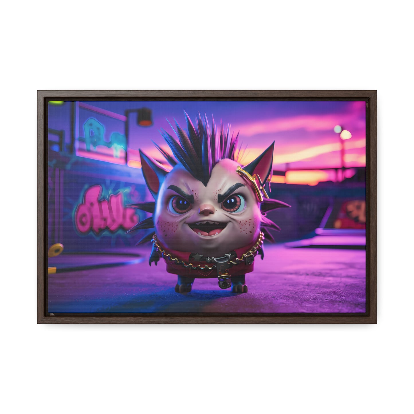 Punk Paws Unleashed - Gallery Canvas Wraps, Horizontal Frame