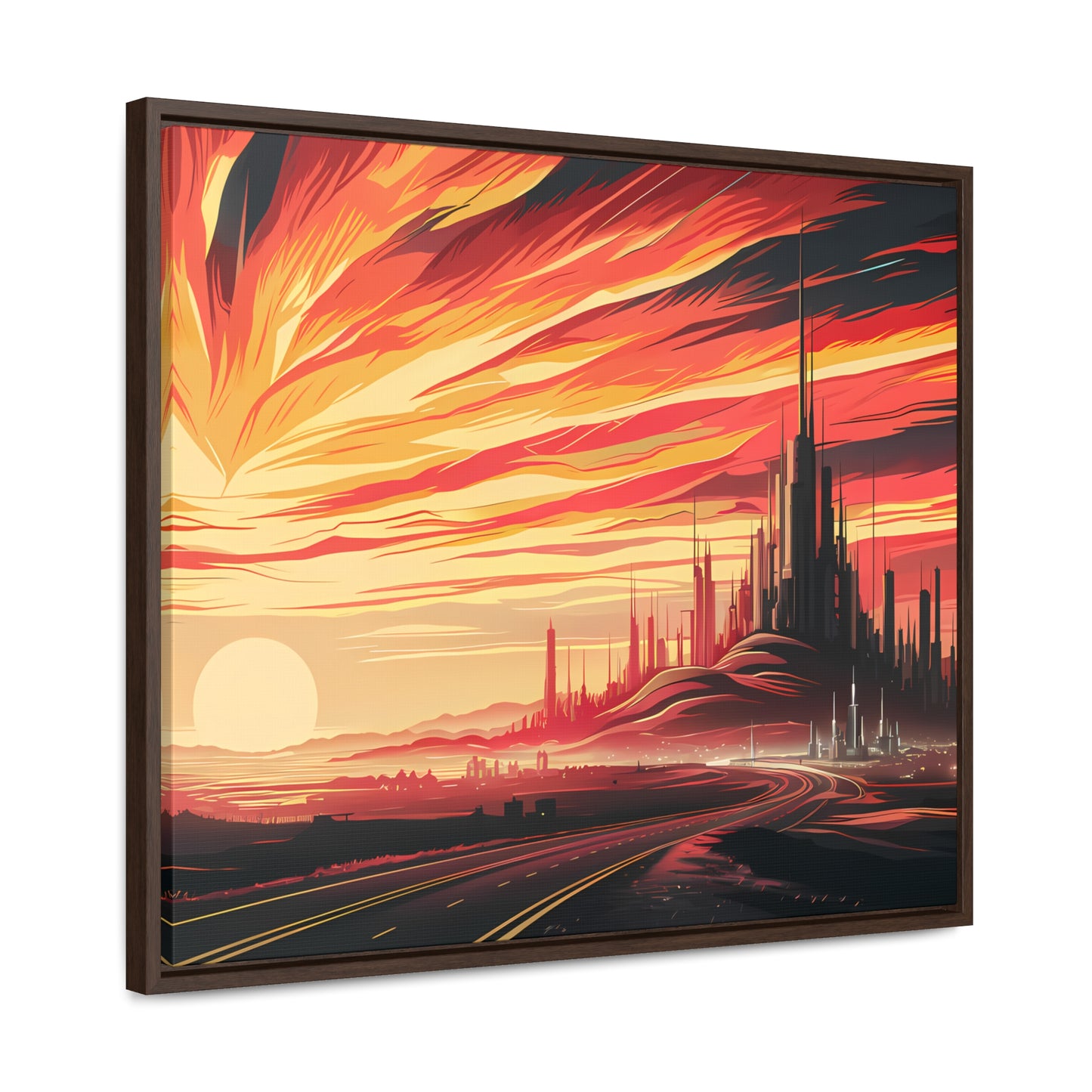 Twilight of the Metropolis - Gallery Canvas Wraps, Horizontal Frame