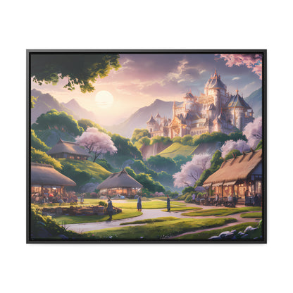 "Whispers of the Twilight Kingdom" - Gallery Canvas Wraps, Horizontal Frame