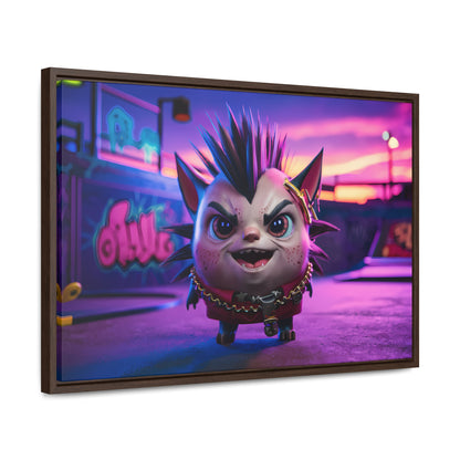 Punk Paws Unleashed - Gallery Canvas Wraps, Horizontal Frame