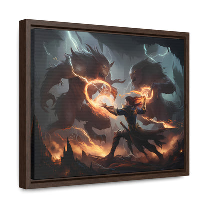 Duel of Thunder and Flame - Gallery Canvas Wraps, Horizontal Frame