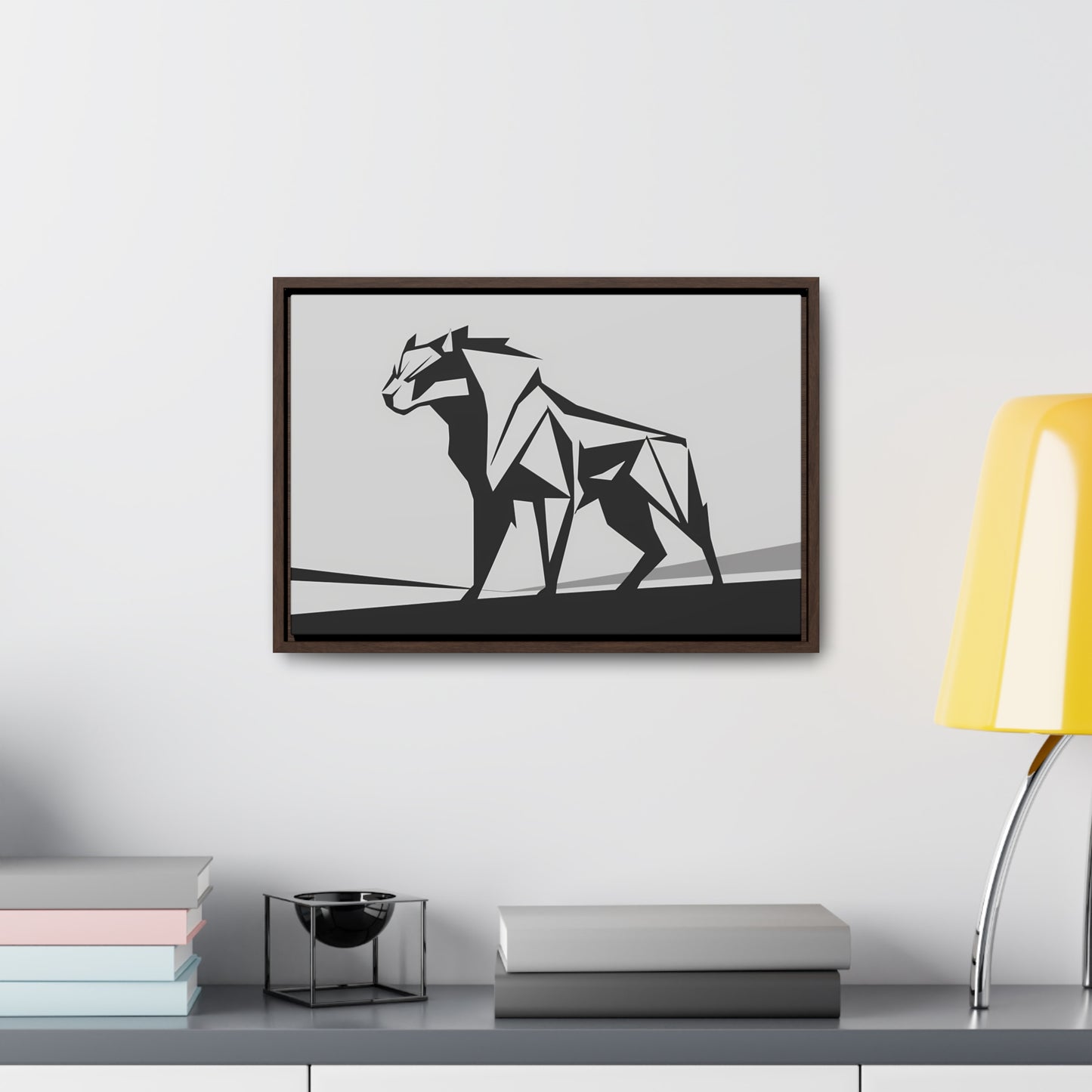 Geometric Beast - Gallery Canvas Wraps, Horizontal Frame