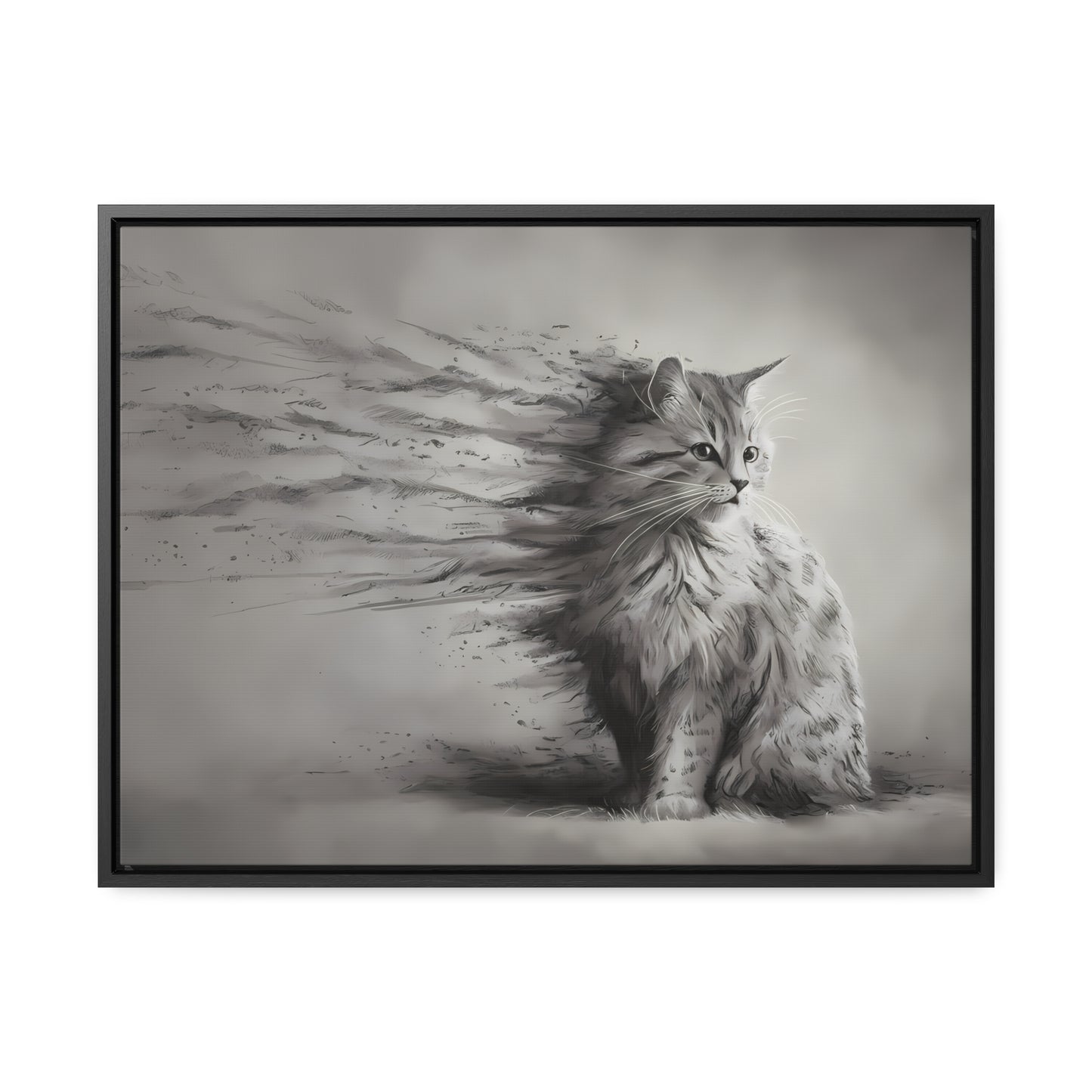 Ephemeral Whiskers - Gallery Canvas Wraps, Horizontal Frame