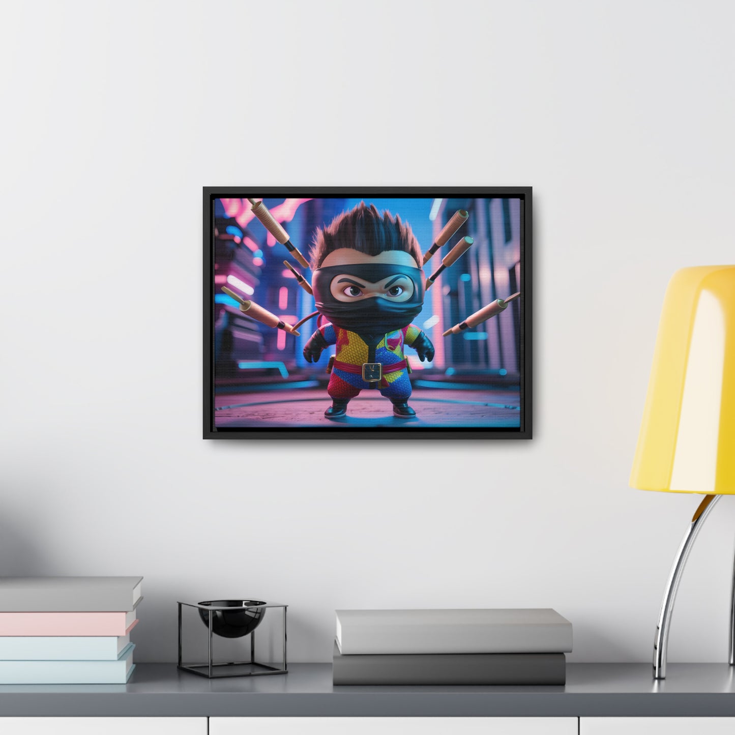 Ninja Toy Showdown - Gallery Canvas Wraps, Horizontal Frame