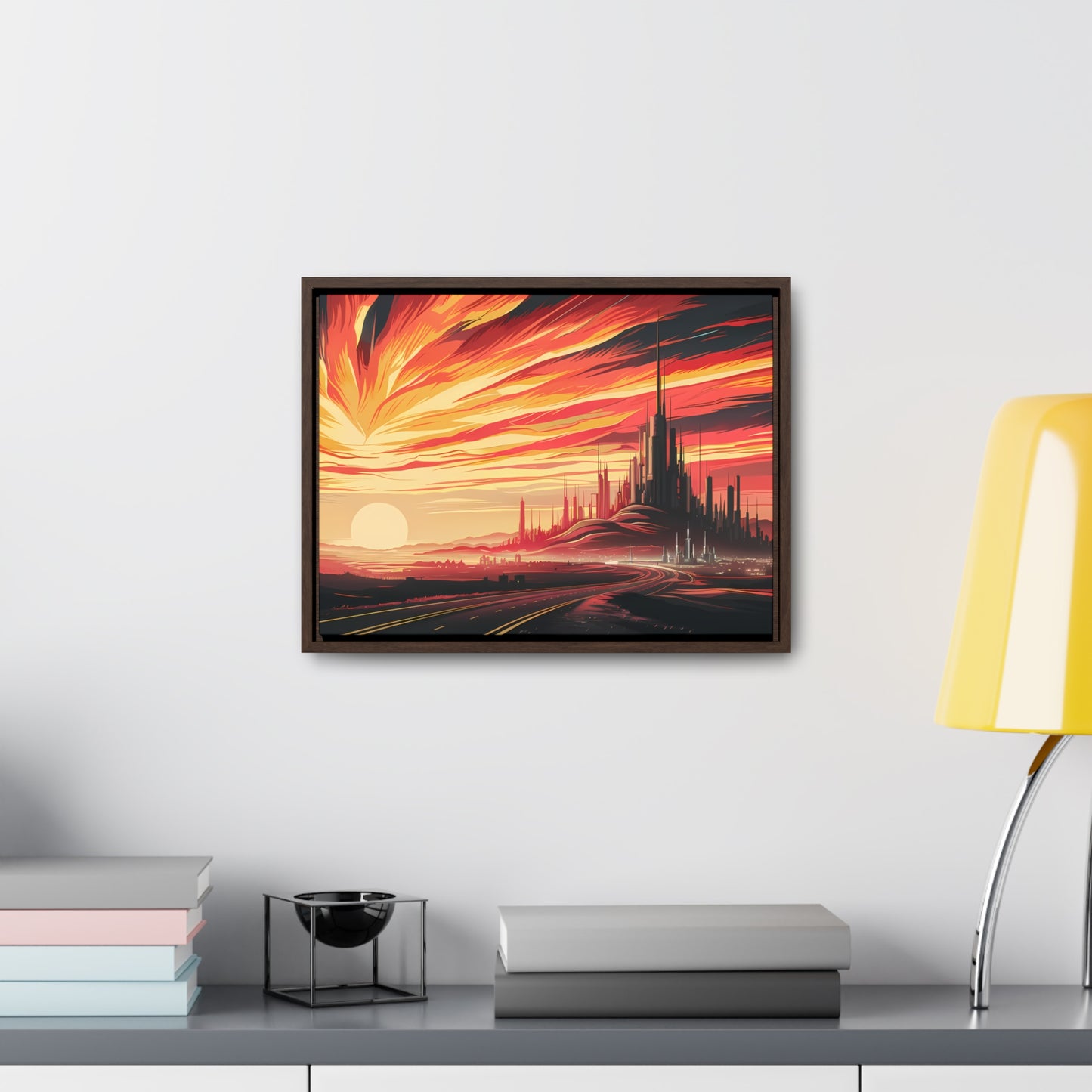 Twilight of the Metropolis - Gallery Canvas Wraps, Horizontal Frame