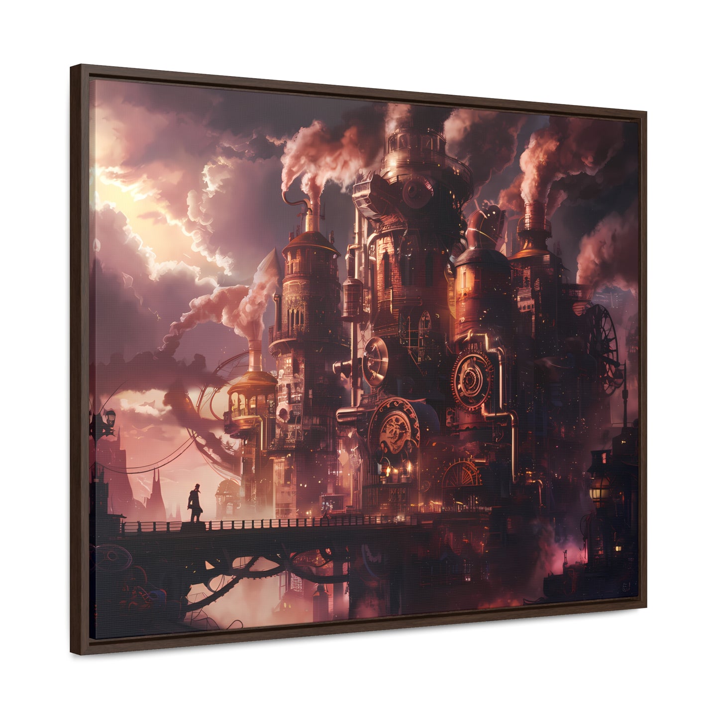 Industrial Twilight - Gallery Canvas Wraps, Horizontal Frame